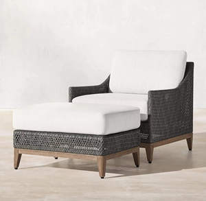 أريكة دوارة فاخرة من الراتان للحدائق الخارجية، أثاث عصري للفلل والفنادق، طقم أريكة من الراتان - Product Image 5