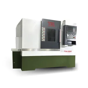 TCK52DY Less than 66mm rotary turning cnc turning milling machine torno machine cnc tool making machine for electronics industry