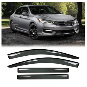High Clarity PMMA Car Window <b>Rain</b> Visor Integrated Blister Molding Side Window <b>Deflector</b> for Sedans & SUVs - Product Image 1
