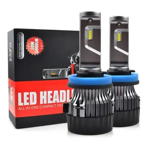 Mini LED Car Light 12V Led Headlight Bulb 72W 6500K 10000LM H1 H7 H11 H3 9005 9006 H4 Car Led Headlight