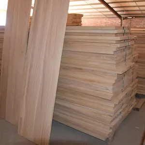 Vente en gros de meubles naturels planche de paulownia en bois massif pour cercueil planche de bois