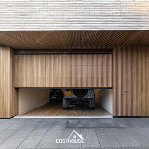 Porte de garage coulissante latérale en aluminium haut de gamme Cosyhouse, moderne, entrée extérieure, entièrement automatique, télécommandée, résistante au feu - Product Image 5