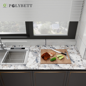 Polybett 1300x2800mm Mármol antibacteriano de lujo Hpl Sunmica Hojas laminadas <span class=keywords><strong>Formica</strong></span> para gabinete de cocina - Product Image 6
