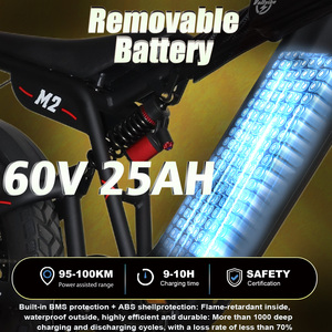 Kit de conversion de vélo électrique pour adultes EU 60V 25AH 2000W avec batterie - Product Image 6