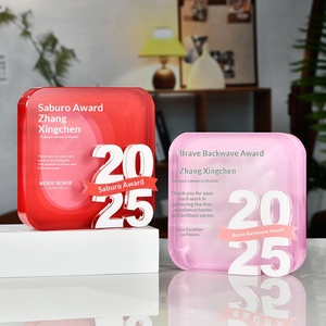 Trofeo de Cristal Premium de Diseño Creativo Gratuito para Personal Destacado, Premios de <span class=keywords><strong>Aniversario</strong></span> y Excelencia, Regalos Corporativos y Recuerdos - Product Image 3