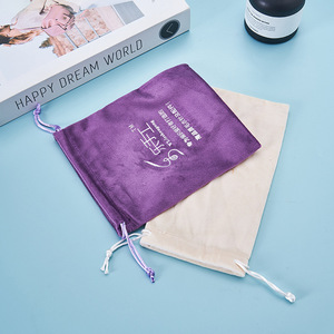 Custom Logo Soft Velvet Drawstring Pouch Gift Bags Drawstring Jewelry Pouches for <b>Candy</b> Wedding Favors - Product Image 5