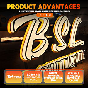 Enseignes lumineuses LED d'intérieur haut de gamme, lettres en acrylique personnalisables avec éclairage lumineux pour le bureau, la salle d'exposition et la décoration de boutique - Product Image 1