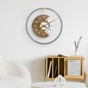 Reloj de pared Wozoom, redondo, analógico, silencioso, funciona con pilas, decoración para sala de estar y comedor - Product Image 4