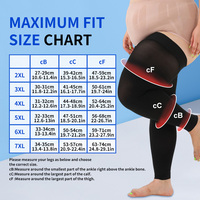 Chaussettes de compression sans orteils pour femmes &amp;   Bague de circulation pour hommes avec points en silicone, grandes tailles XXL, XL, XXXL