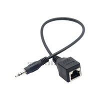 3,5-mm-Stecker auf RJ45-Buchse Adapter kabel VOD/KTV-Touchscreen-Kabel Audio-Transfer-Netzwerk-Anschluss kabel