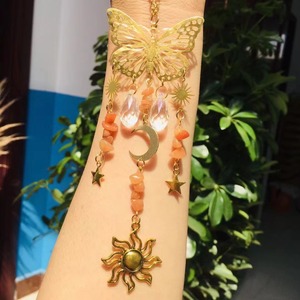 Unionen 1628 cristal sculpté décoration attrape-soleil carillons éoliens papillon ornements suspendus pour salon balcon - Product Image 2