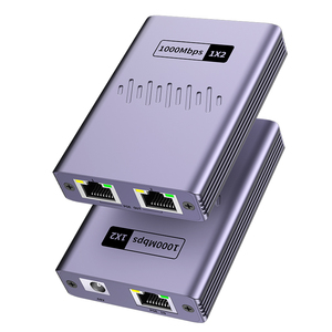 Hot bán hoạt động 1000Mbps 1 trong <span class=keywords><strong>2</strong></span> out Port PoE Mạng Extender RJ45 Mạng chuyển đổi Extender cho IP Camera POE chuyển đổi - Product Image 1