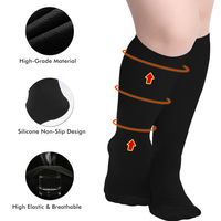 Bas de contention médicaux cuissardes 15-20 mmHg anti-embolie pour varices, certifiés CE ISO13485, fabriqués en usine