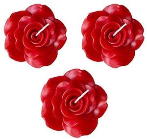 Floating Rose Petals Flower <strong>Candle</strong> Hand Poured Wax Rose Scent <strong>Small</strong> <strong>Candles</strong> for Home Decor - Product Image 1
