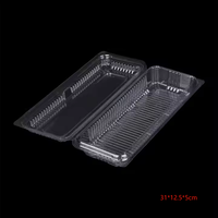Boîte à clapet rectangulaire transparente en PET de qualité alimentaire pour micro-herbes, emballage inviolable pour herbes aromatiques, personnalisable et très demandée