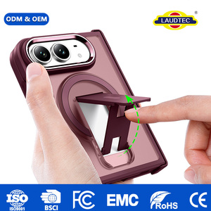 เคสโทรศัพท์ Laudtec Armor สำหรับ iPhone Duo 18 Pro Max วัสดุ TPU+PC แบบไฮบริด ป้องกันแรงกระแทก พร้อมขาตั้งแม่เหล็ก - Product Image 2