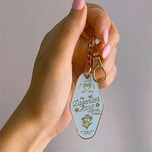 Promocional personalizado Hotel llaveros Metal Room Lounge Motel esmalte duro Logo llavero - Product Image 2
