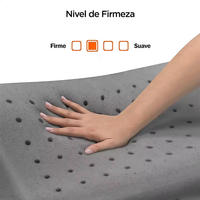 Kühlendes Gel-Memory-Foam-Kissen, faltbar, atmungsaktiv, Anti-Schnarch, orthopädisches Nackenkissen, OEM, verstellbar, ergonomische Kontur, Nackenstütze