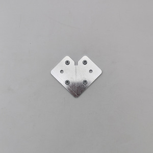Supports d'angle en aluminium 62x41mm, connecteurs d'angle droit durables pour meubles, accessoires de quincaillerie pour portes d'armoires - Product Image 3