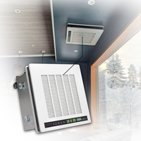 Purificateur d'air commercial pour hôtel, monté au plafond, avec filtre HEPA, charbon actif et ESP, pour l'élimination des odeurs de fumée, couleur personnalisable, vente en gros