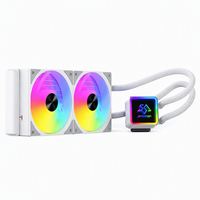 Refroidisseur de processeur SNOWMAN KS240 240 mm avec LED RGB, dissipateur thermique, refroidissement par eau, compatible avec LGA1700 AM4 AM5 LGA2011