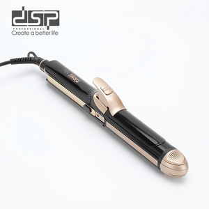 Plancha de pelo Dsp Multi Styler con placas de cerámica para alisar y rizar, con pantalla LCD y temperatura ajustable para uso doméstico. - Product Image 2