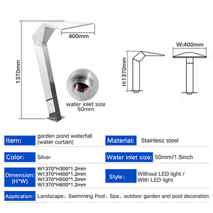 <span class=keywords><strong>น้ำตก</strong></span>กลางแจ้งสระว่ายน้ำหินสแตนเลสสระว่ายน้ำที่ทันสมัย<span class=keywords><strong>น้ำตก</strong></span>สระว่ายน้ำ<span class=keywords><strong>น้ำตก</strong></span> - Product Image 3