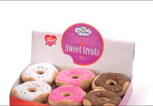 Yüksek kaliteli <span class=keywords><strong>donuts</strong></span> doğum günü hediyesi özel pet interaktif çevre dostu peluş köpek çiğnemek oyuncak - Product Image 3