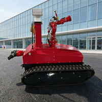 Robot Pemadam Kebakaran Crawler Robot Pemadam Api untuk Penyelamatan Darurat