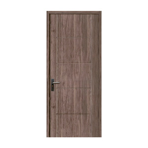 Puerta Interior Minimalista de Madera Maciza con Aislamiento Acústico para Dormitorio, Puerta Batiente Manual con Acabado Superficial - Product Image 1