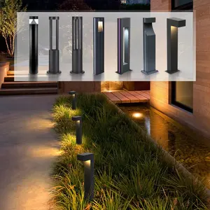 Outdoor IP65 Waterproof Low Voltage Landscape Light Channel Lighting Bollard LED Light With Aluminum Housing