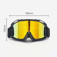 Lunettes de moto personnalisées avec logo UV400, lunettes de moto tout-terrain, lunettes de vélo de montagne, lunettes de descente rapide, lunettes de protection contre le vent et le sable, lunettes de casque de moto