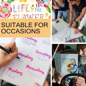 In Stock 12/24/36/48/60/72/100/120 colori Set disegno lettere calligrafia Fineliner doppia punta acquerello pennarello pennarello Art - Product Image 5