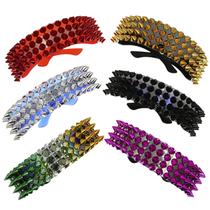 Cyber Spike Lunettes Hommes Femmes Biker Raver Shield Cosplay <span class=keywords><strong>Halloween</strong></span> Lunettes de soleil - Product Image 6