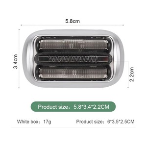 Cuchilla de Repuesto Compatible con <span class=keywords><strong>Braun</strong></span> Serie <span class=keywords><strong>7</strong></span> 74S, Lámina de Malla, Alimentación USB, Resistente al Agua, para Uso Facial y Corporal - Product Image 6