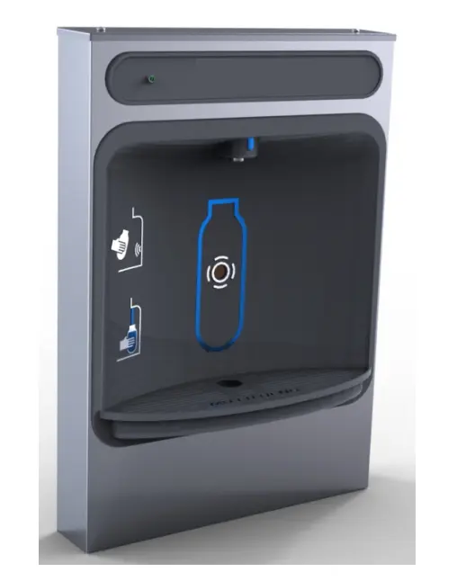 Dispensador de água para desktop, dispensador de água em aço inoxidável para montagem de superfície e garrafa