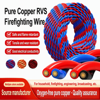 Câble électrique flexible en cuivre à 2 conducteurs Hongsheng, ignifuge, en fil torsadé RVS, isolé en PVC, 300V, pour applications domestiques