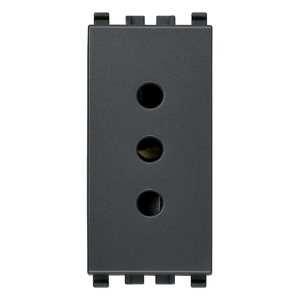 2P+T 10A P11 <b>Socket</b> Grey 4.1x2.8x5.3 Cm <b>Plug</b> And <b>Socket</b> - Product Image 1
