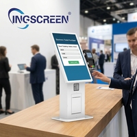 Sistema de Pedidos con Pantalla Táctil de Autoservicio INGSCREEN con SDK, Pantalla Táctil Capacitiva de 10 Puntos, Procesador I3 para Restaurantes de Comida Rápida