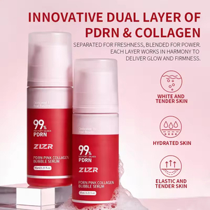 Sérum liquide à bulles roses au collagène profond PDRN et ADN de saumon pour le visage, éclaircissant et anti-rides - Product Image 5