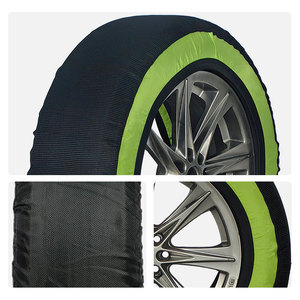 Chaînes à <span class=keywords><strong>neige</strong></span> de haute qualité à couverture intégrale pour pneus de voiture, en tissu, installation facile, pour <span class=keywords><strong>SUV</strong></span> et MPV, état neuf - Product Image 4
