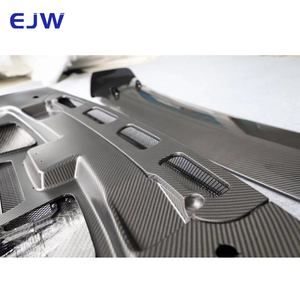 Alerón Trasero de Fibra de Carbono Seca de Doble Capa Estilo GT3RS Mejorado para Porsche <span class=keywords><strong>911</strong></span> 991, Reemplazo Específico para el Compartimento de Equipaje - Product Image 5