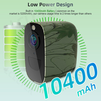 LCLCTEK Caméra de sécurité 4G alimentée par batterie solaire Caméra de chasse 4MP Full Color Floodlight IP66 Outdoor CCTV Camera