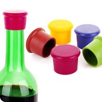 Bouchon de bouteille en caoutchouc Silicone, gros, de qualité alimentaire, réutilisable, amusant, personnalisé, rouge, pour le vin