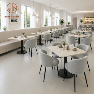 Chaise de table carrée personnalisée Ron Group Fashionable Beauty pour hôtel, siège rembourré en tissu, mobilier de <span class=keywords><strong>restaurant</strong></span> - Product Image 2