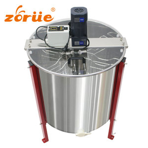 6-Frame otomatis komersial ekstraktor madu elektrik 304 peralatan peternakan lebah Drum baja tahan karat untuk ekstraksi madu cepat - Product Image 4