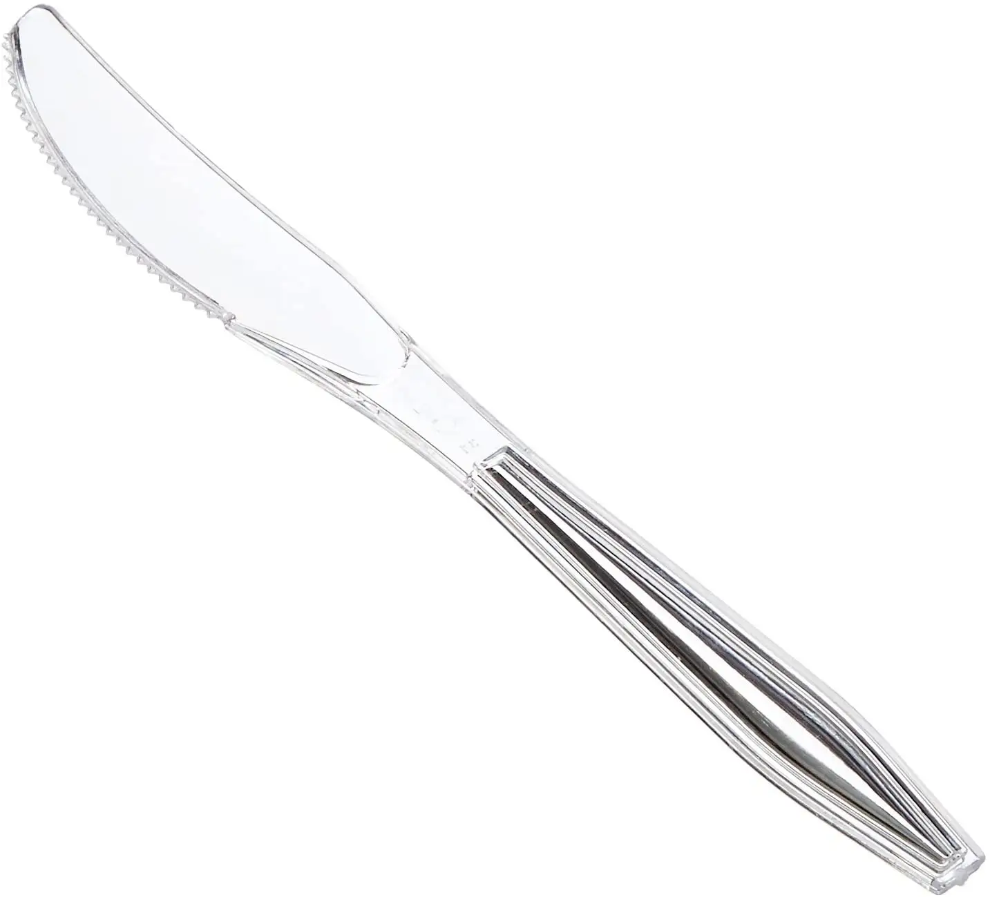थोक भारी वजन स्पष्ट कटलरी डिस्पोजेबल प्लास्टिक चाकू पुनश्च कांटा और चम्मच