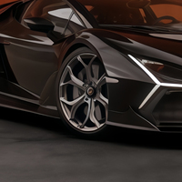 Jantes forgées NL5 20/21 pouces 1 pièce, PCD 5*112/5*130 CB70.2, finition noir satiné brillant, compatibles Lamborghini Huracan Revuelto