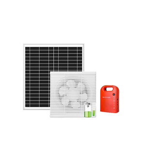 Solar Powered Ventilation <strong>Fans</strong> for Chicken Coop Greenhouse <strong>Dog</strong> House &amp; Shed for Outside Use with Battery System - Product Image 1