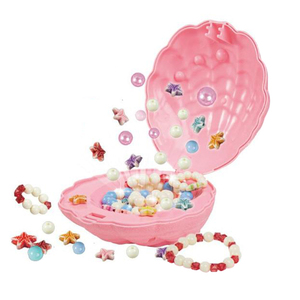 Prix usine coquille bricolage perle ensemble de bijoux <span class=keywords><strong>rose</strong></span> perle étui à la main sensoriel éducatif tige jouet pour enfants - Product Image 1